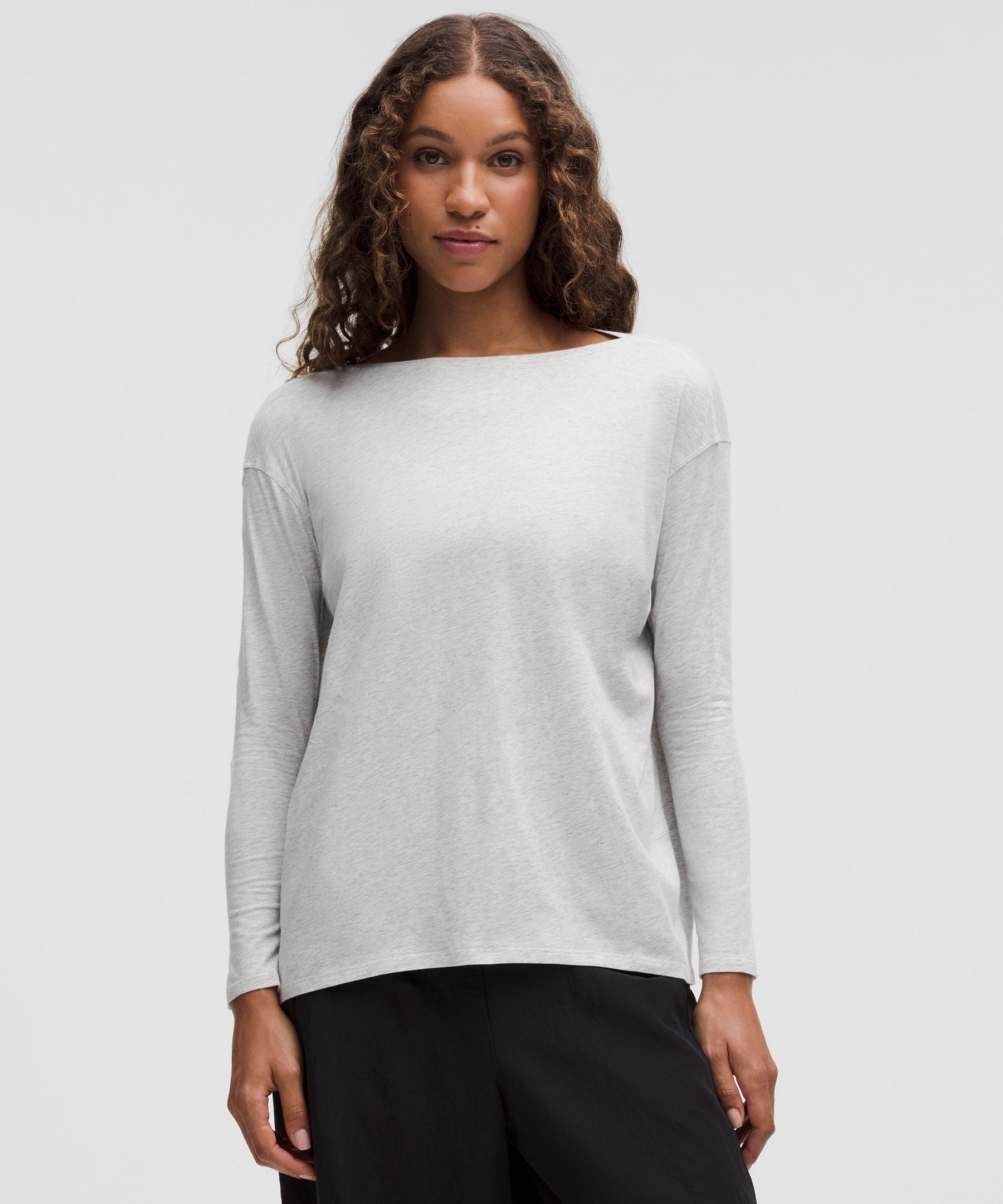 Lululemon Women's Back In Action Organic Cotton Long-Sleeve Shirt
