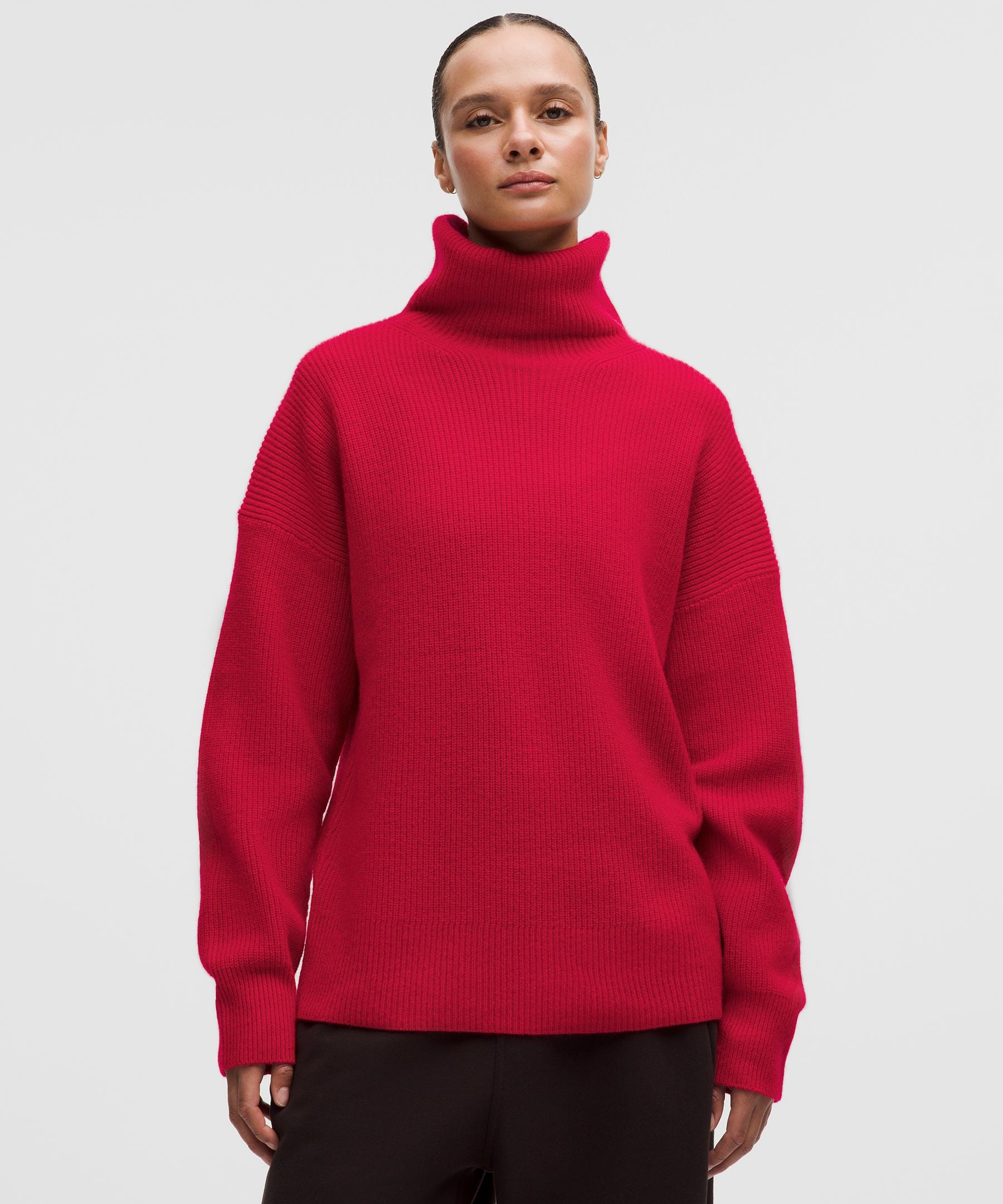 Lululemon Oversized Cashmere Funnel-Neck Sweater