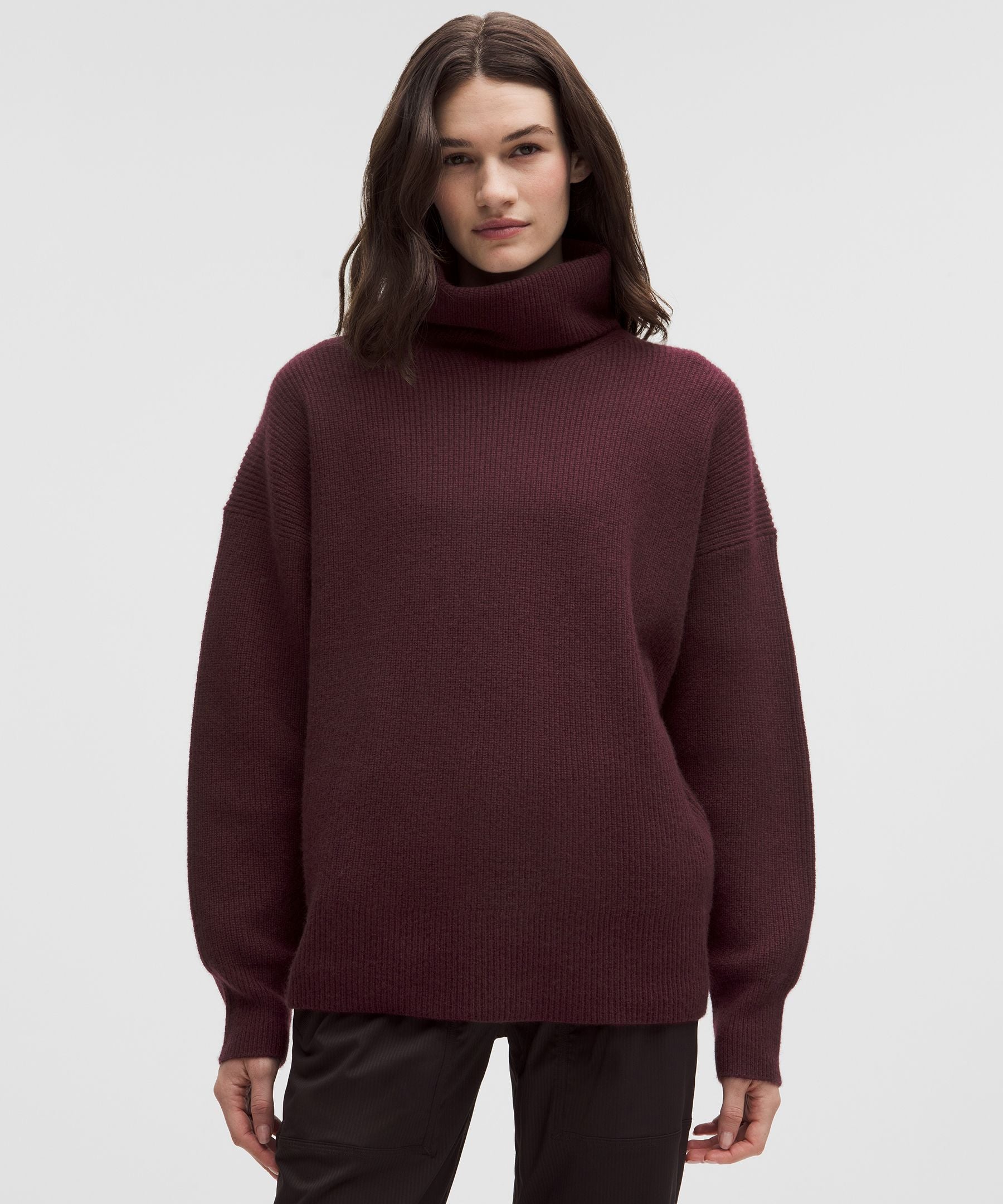 Lululemon Oversized Cashmere Funnel-Neck Sweater