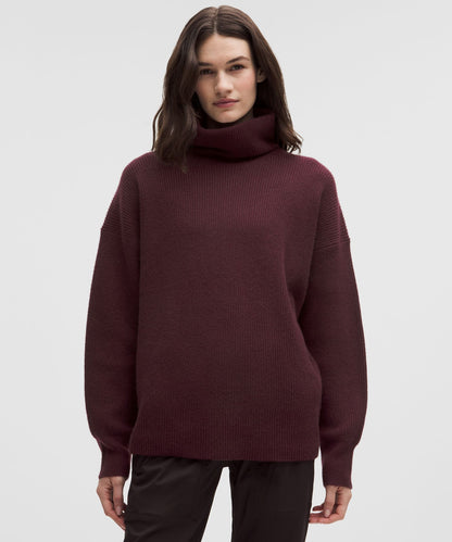 Lululemon Oversized Cashmere Funnel-Neck Sweater
