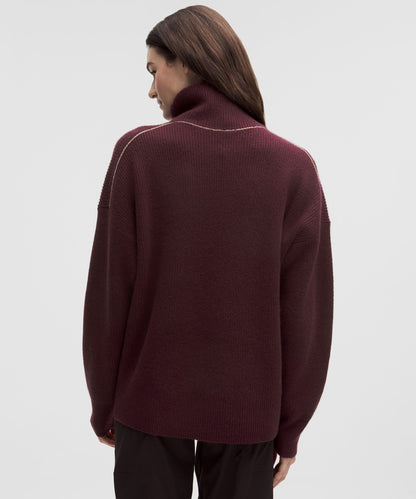 Lululemon Oversized Cashmere Funnel-Neck Sweater