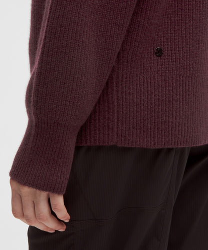 Lululemon Oversized Cashmere Funnel-Neck Sweater