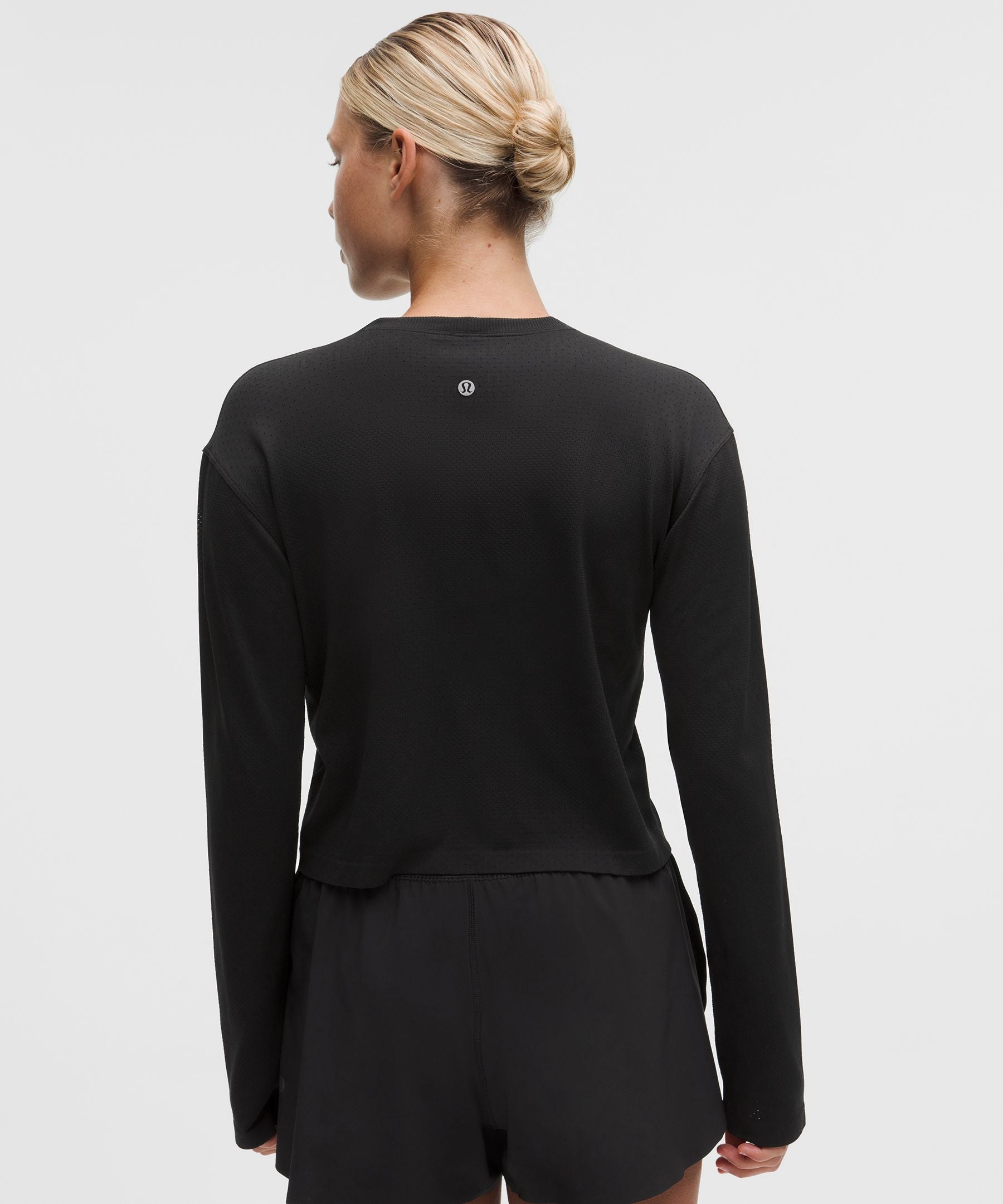 Lululemon Women's Swiftly Perforated Stripe Long-Sleeve Shirt