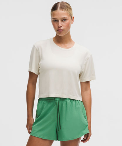 Lululemon Women's Swiftly Perforated Stripe Short-Sleeve Shirt