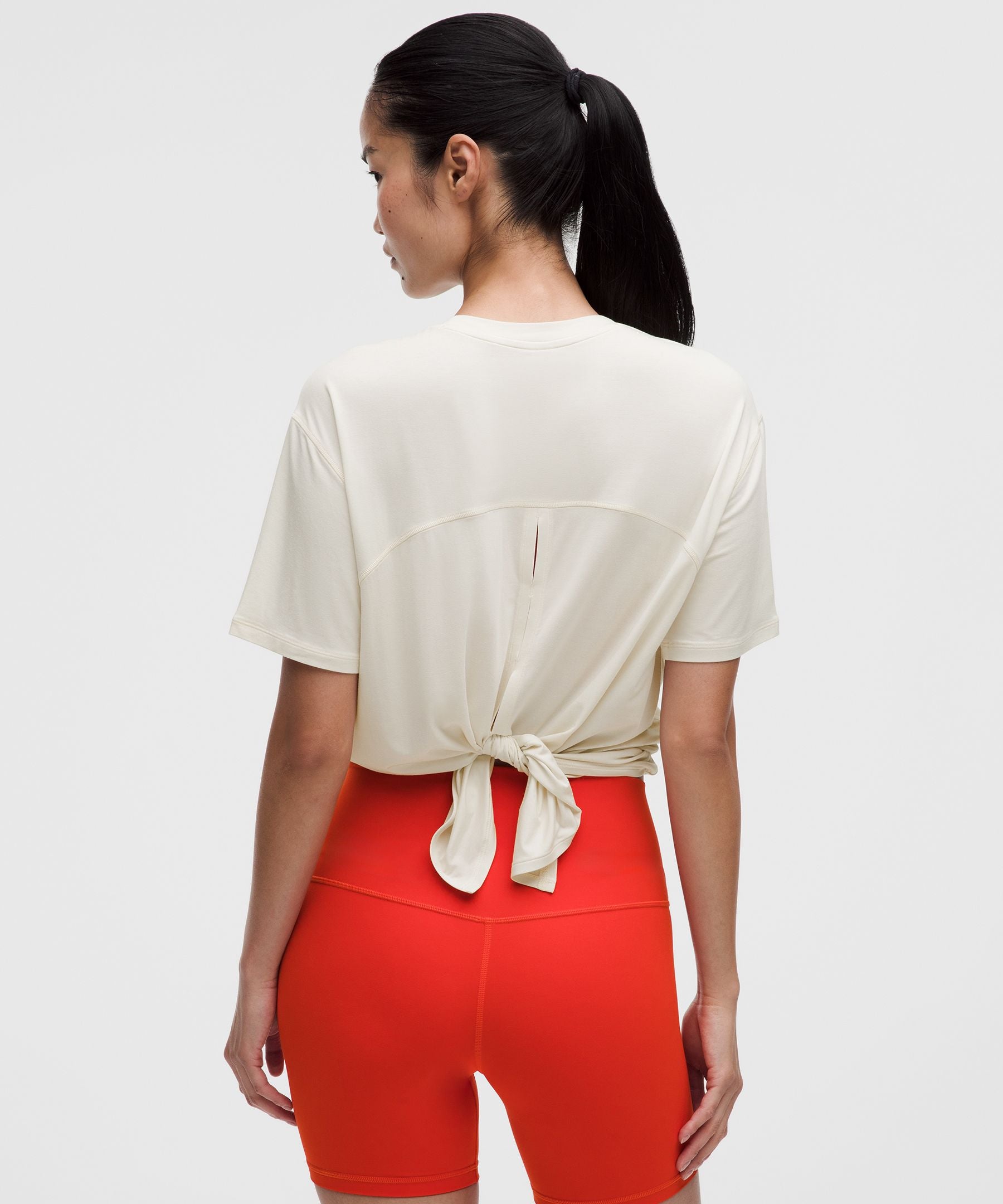 Lululemon Women's SilkyAppeal Tie-Back Short-Sleeve Shirt