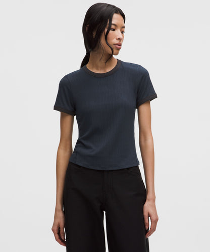 Lululemon Women's Hold Tight Micro-Rib Straight-Hem T-Shirt