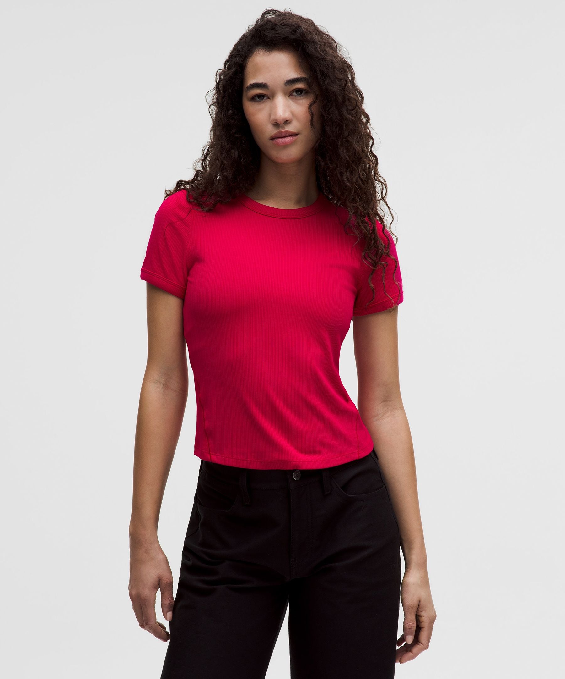 Lululemon Women's Hold Tight Micro-Rib Straight-Hem T-Shirt