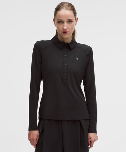 Lululemon Quick-Dry Long-Sleeve Polo Shirt *Straight Hem