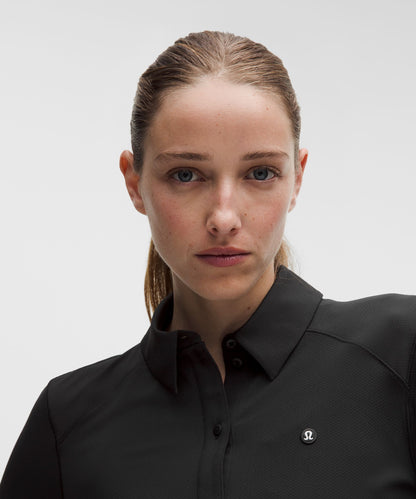 Lululemon Quick-Dry Long-Sleeve Polo Shirt *Straight Hem