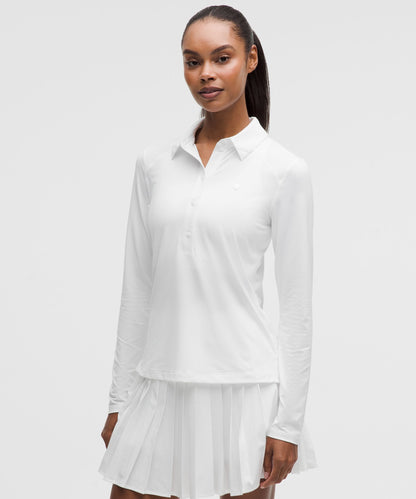 Lululemon Quick-Dry Long-Sleeve Polo Shirt *Straight Hem
