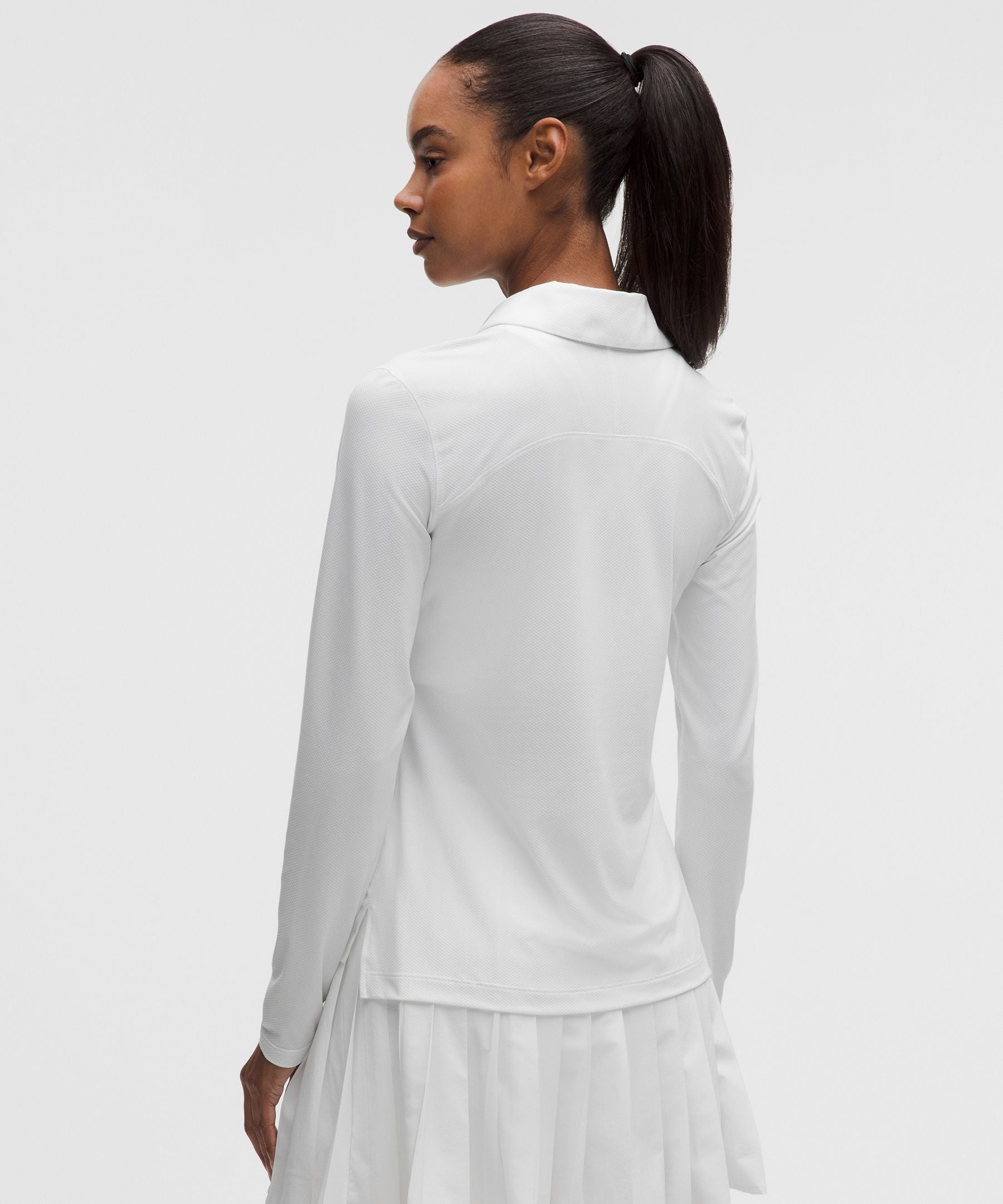Lululemon Quick-Dry Long-Sleeve Polo Shirt *Straight Hem