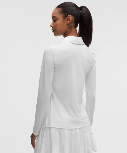 Lululemon Quick-Dry Long-Sleeve Polo Shirt *Straight Hem