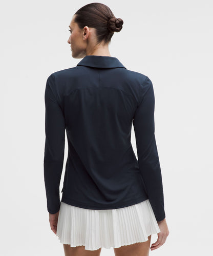 Lululemon Quick-Dry Long-Sleeve Polo Shirt *Straight Hem