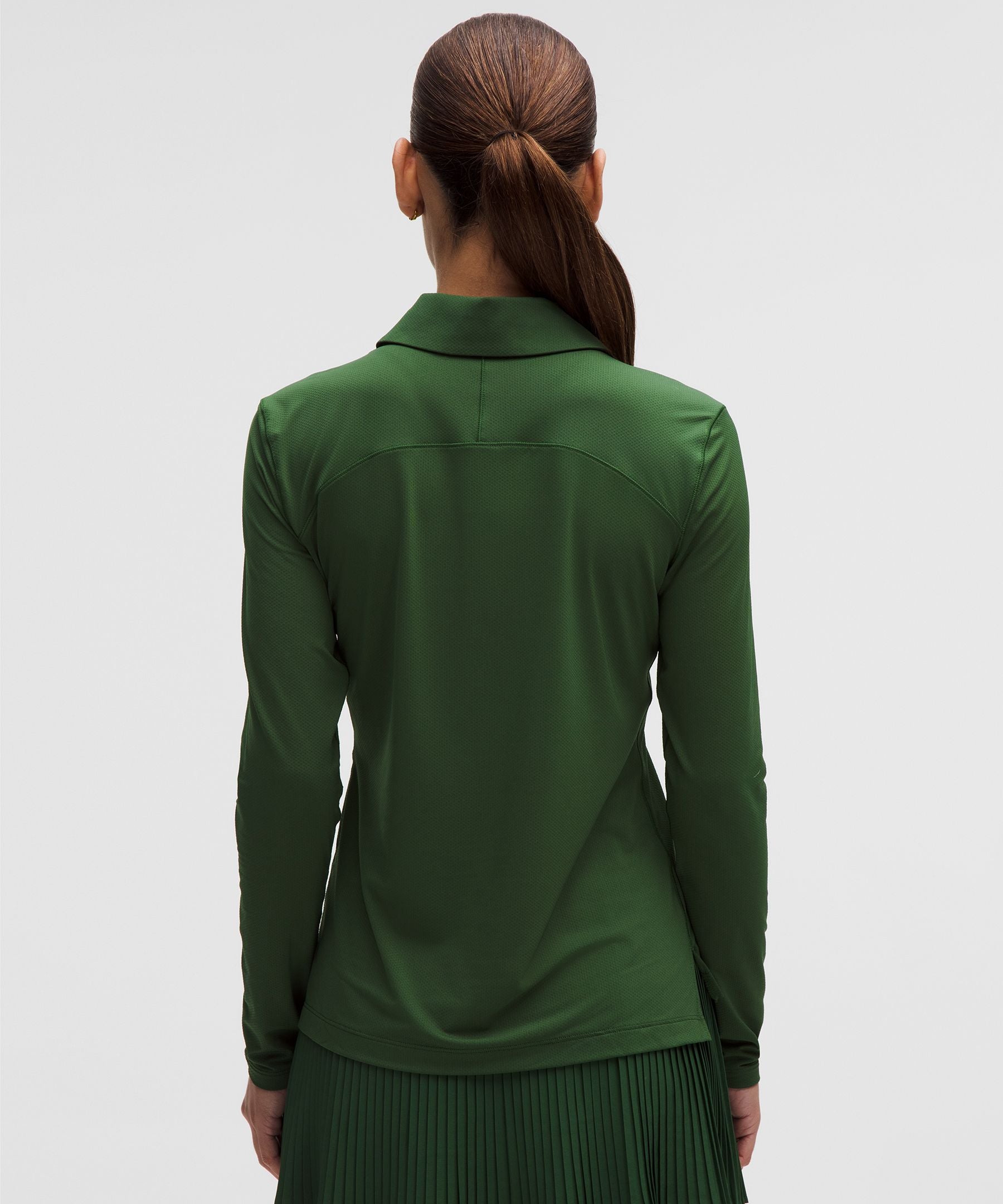 Lululemon Quick-Dry Long-Sleeve Polo Shirt *Straight Hem