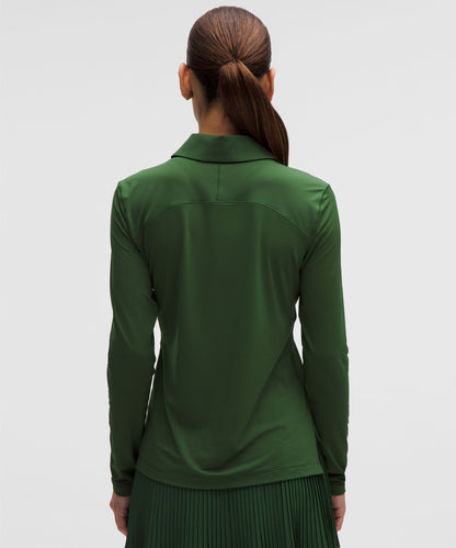 Lululemon Quick-Dry Long-Sleeve Polo Shirt *Straight Hem