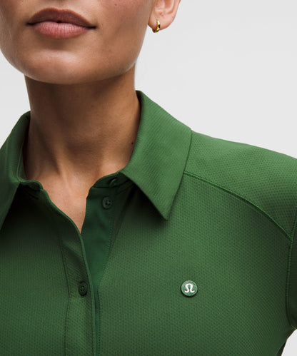 Lululemon Quick-Dry Long-Sleeve Polo Shirt *Straight Hem