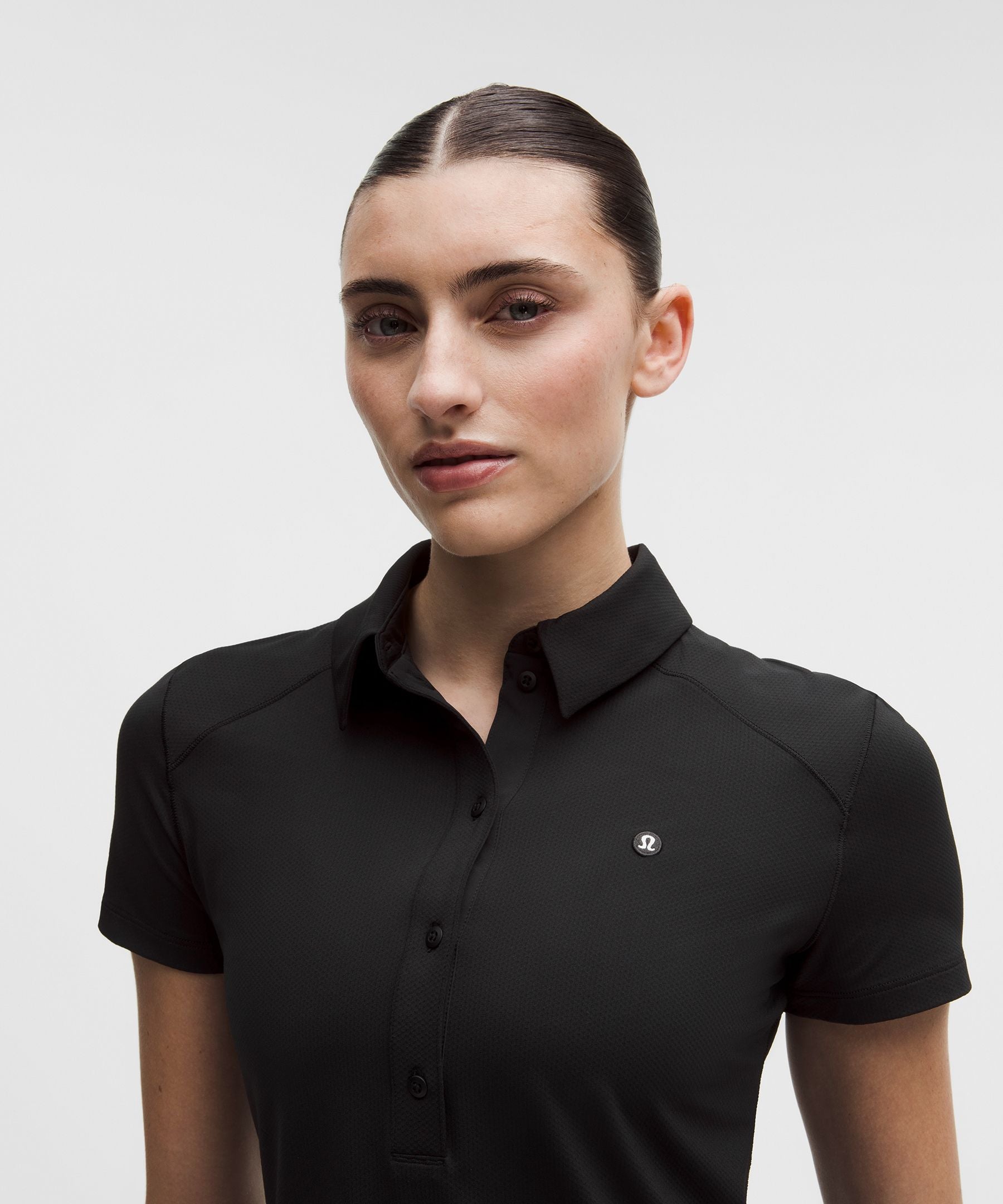 Lululemon Quick-Dry Short-Sleeve Polo Shirt Straight Hem *Logo