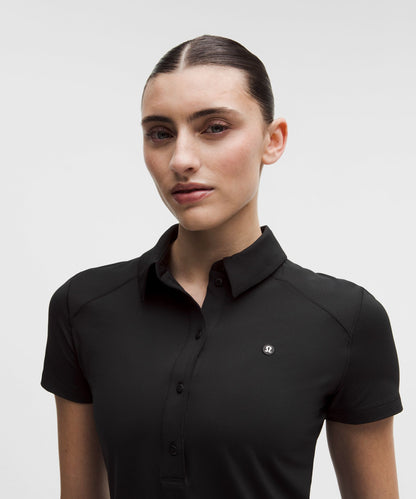 Lululemon Quick-Dry Short-Sleeve Polo Shirt Straight Hem *Logo