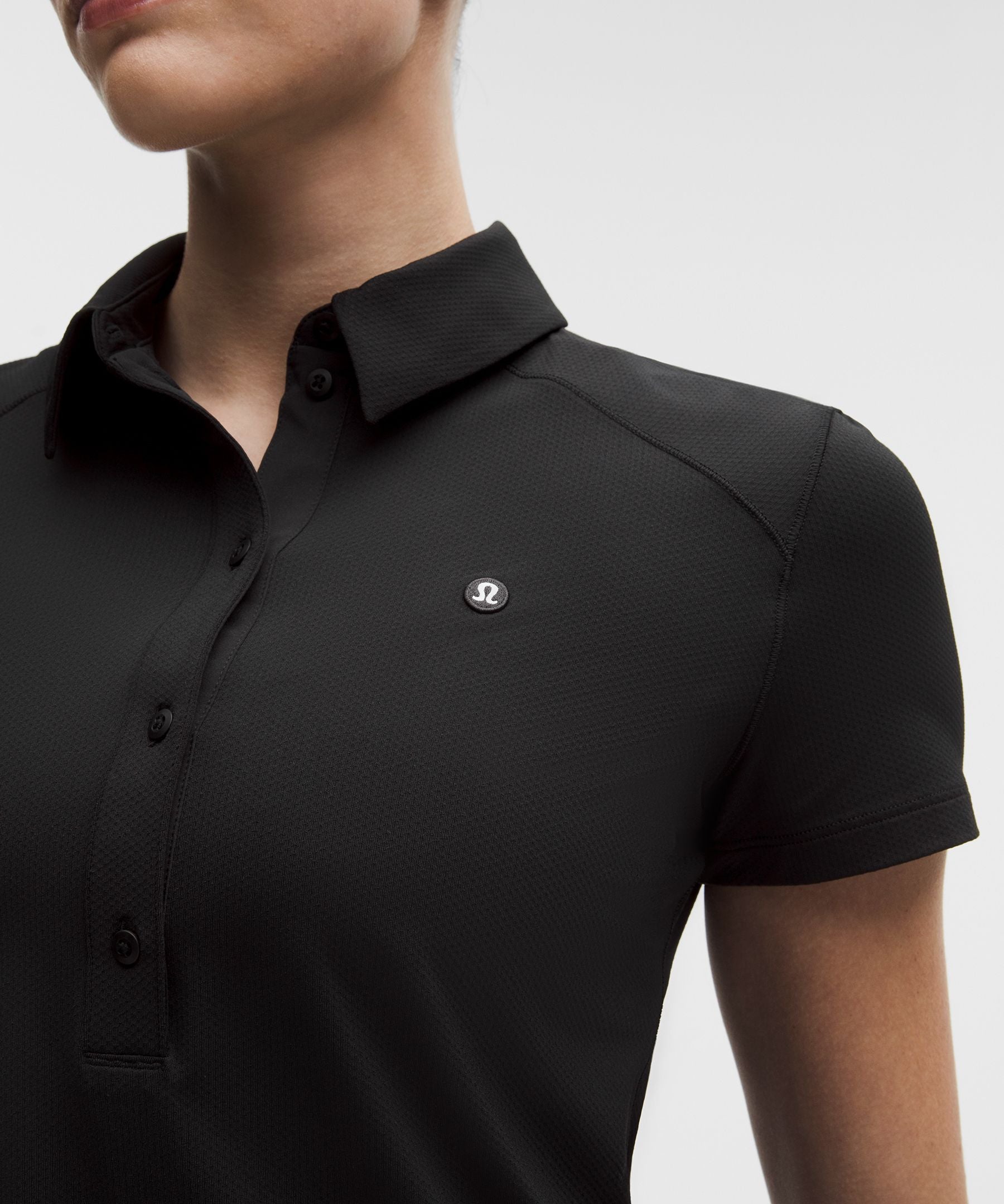 Lululemon Quick-Dry Short-Sleeve Polo Shirt Straight Hem *Logo
