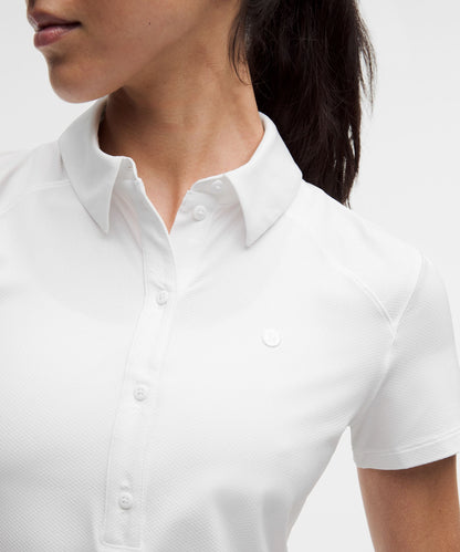 Lululemon Quick-Dry Short-Sleeve Polo Shirt Straight Hem *Logo