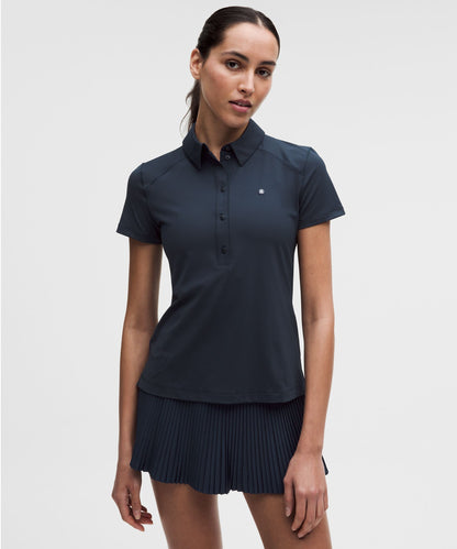 Lululemon Quick-Dry Short-Sleeve Polo Shirt Straight Hem *Logo