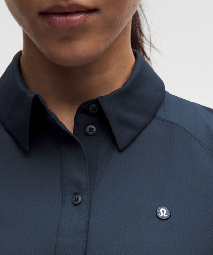 Lululemon Quick-Dry Short-Sleeve Polo Shirt Straight Hem *Logo