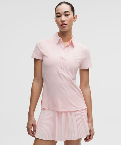Lululemon Quick-Dry Short-Sleeve Polo Shirt Straight Hem *Logo