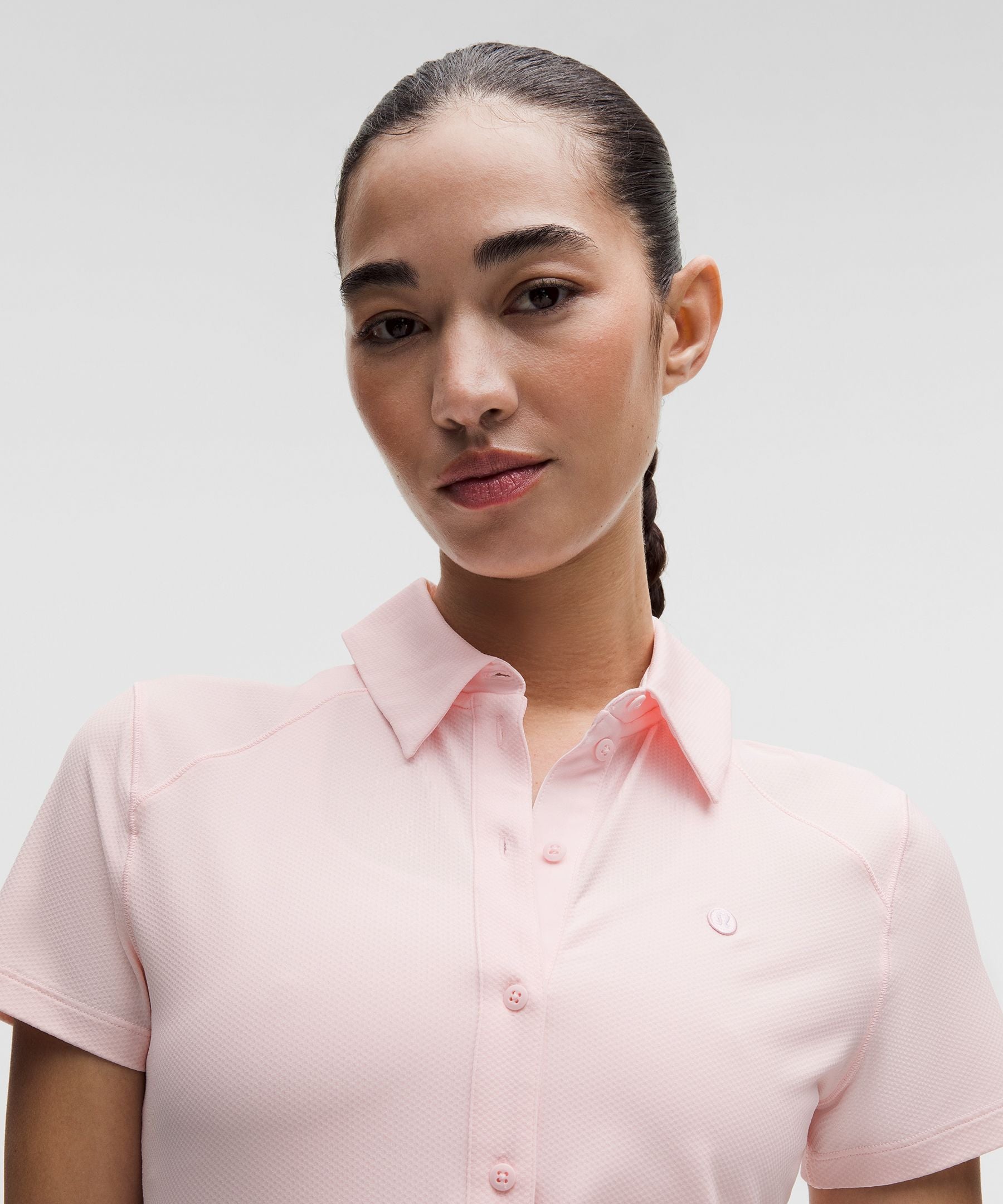 Lululemon Quick-Dry Short-Sleeve Polo Shirt Straight Hem *Logo
