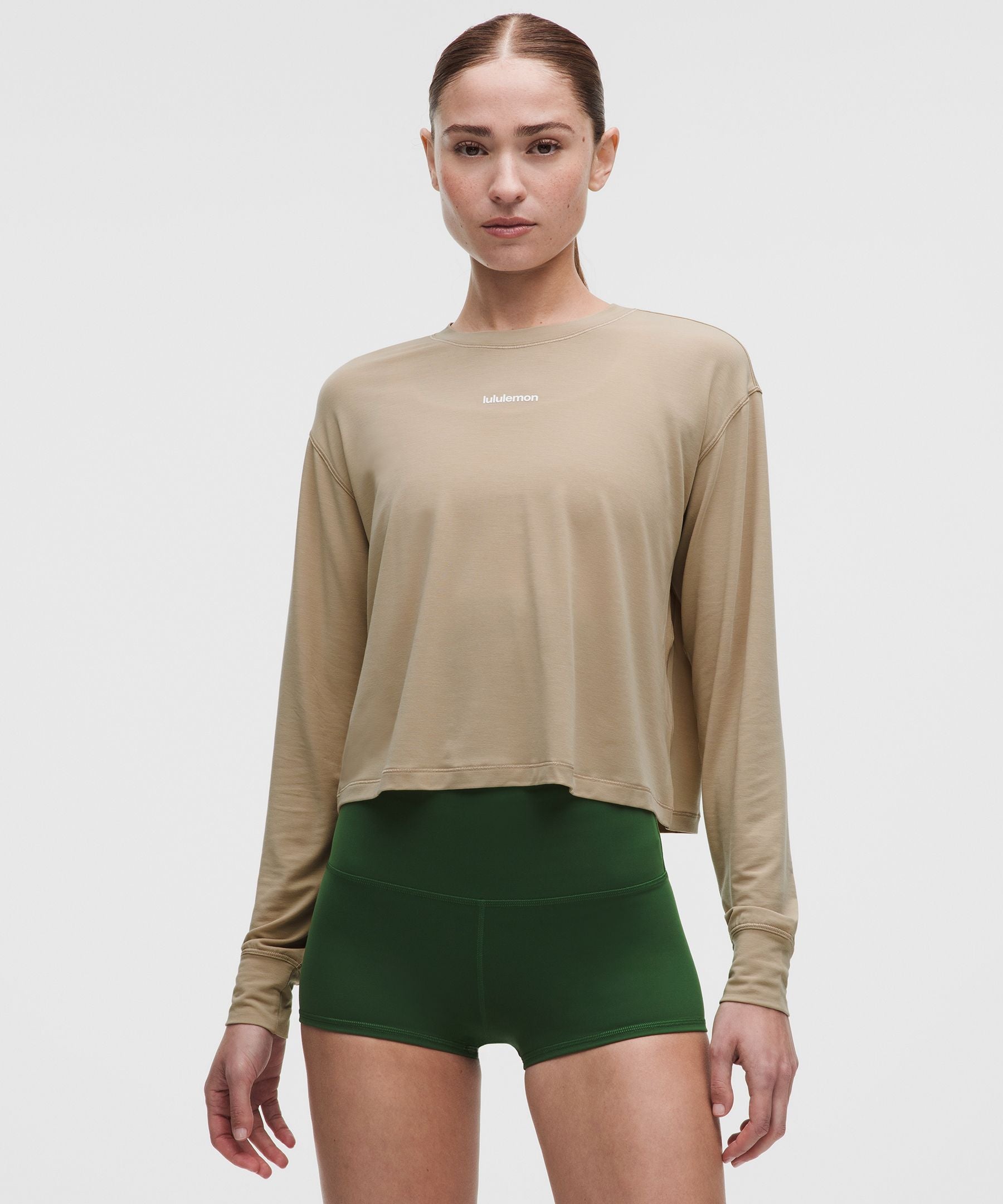 Lululemon Women's Jersey Training Long-Sleeve Shirt *Wordmark