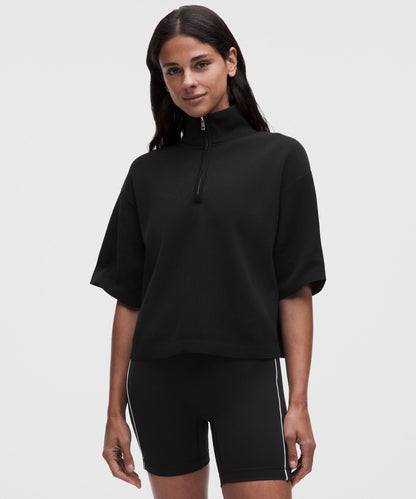 Lululemon Women's Structured Knit Half-Zip Short-Sleeve Shirt