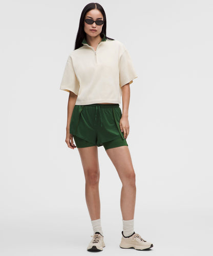 Lululemon Women's Structured Knit Half-Zip Short-Sleeve Shirt