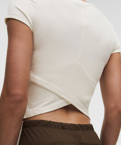 Lululemon Women's Hold Tight Micro-Rib Cross-Back T-Shirt