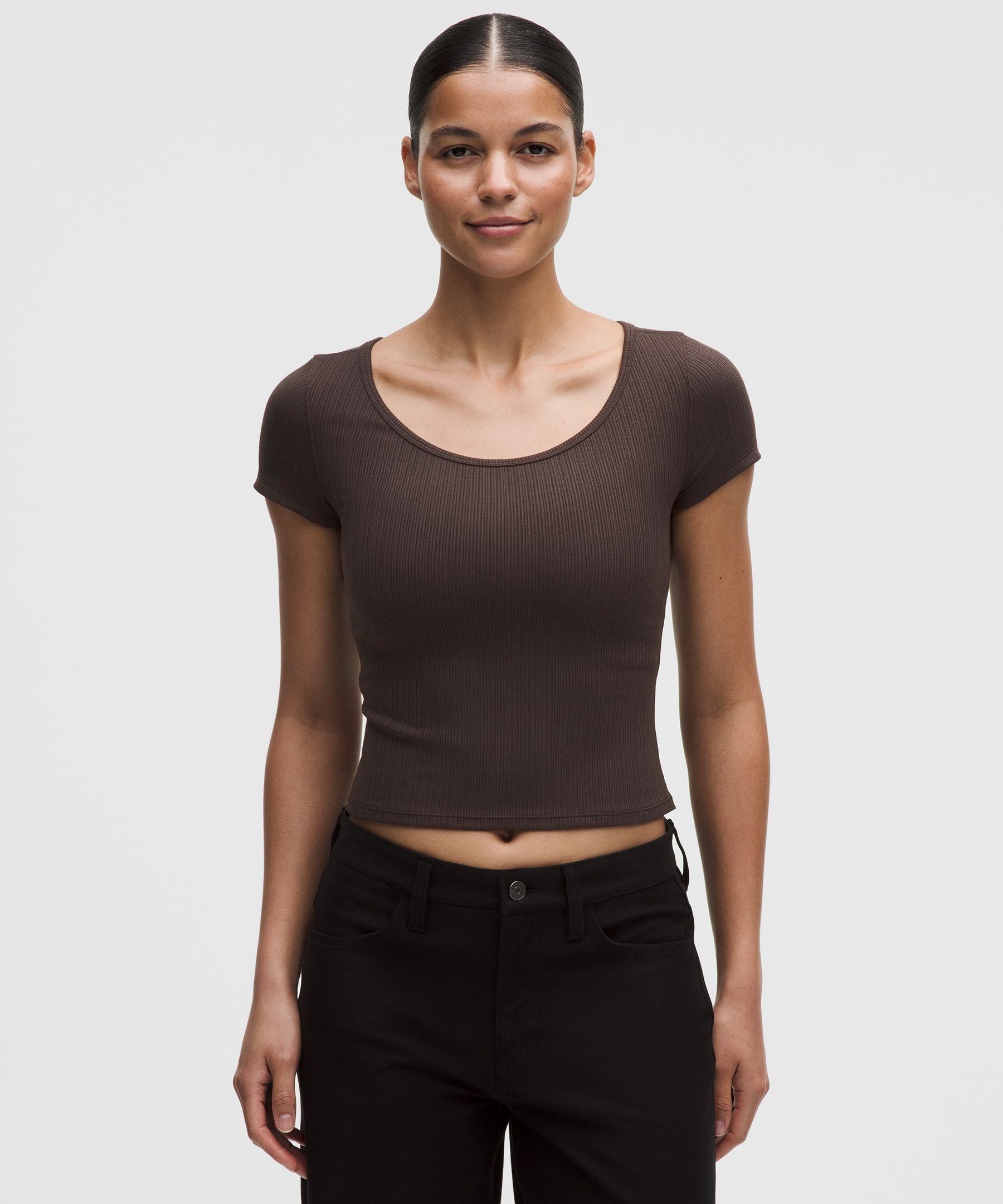 Lululemon Women's Hold Tight Micro-Rib Cross-Back T-Shirt
