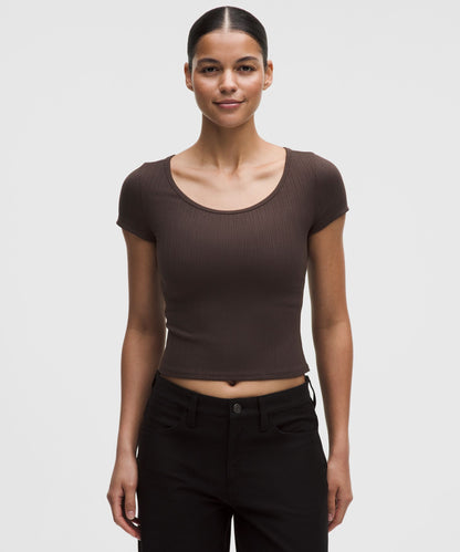 Lululemon Women's Hold Tight Micro-Rib Cross-Back T-Shirt