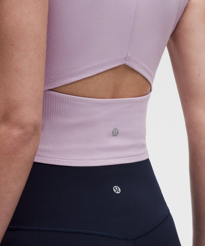 Lululemon Women's All It Takes Ribbed Keyhole Short-Sleeve Shirt