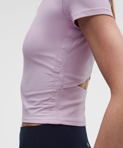 Lululemon Women's All It Takes Ribbed Keyhole Short-Sleeve Shirt