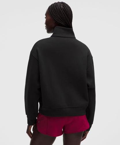 Lululemon Women's Steady State SuperLoft Funnel-Neck Half Zip
