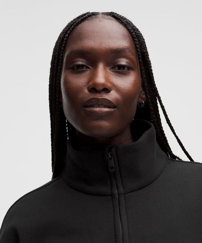 Lululemon Women's Steady State SuperLoft Funnel-Neck Half Zip