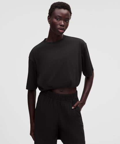 Lululemon Women's Cotton Jersey Bubble-Hem T-Shirt