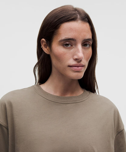 Lululemon Women's Cotton Jersey Bubble-Hem T-Shirt