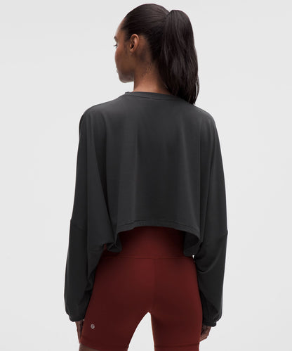 Lululemon Women's EasySet Relaxed-Fit Cropped Long-Sleeve Shirt
