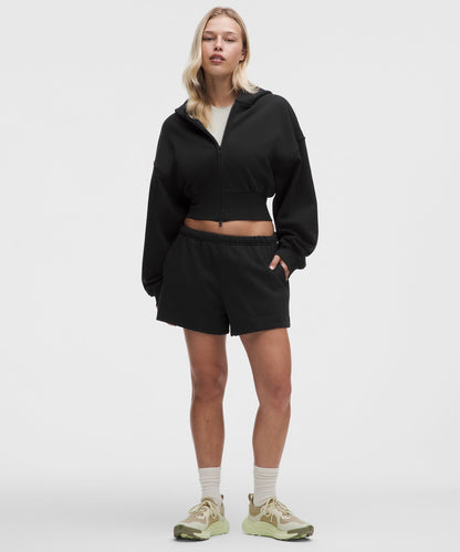 Lululemon French Terry Cropped Full-Zip Hoodie