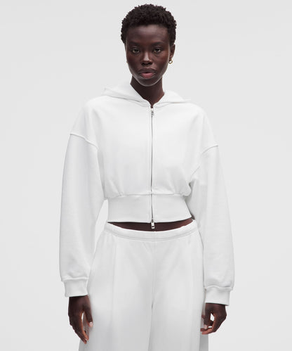Lululemon French Terry Cropped Full-Zip Hoodie