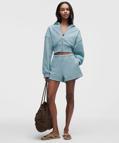 Lululemon French Terry Cropped Full-Zip Hoodie