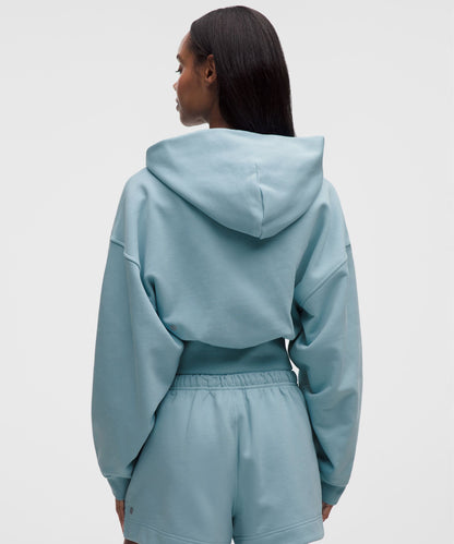 Lululemon French Terry Cropped Full-Zip Hoodie