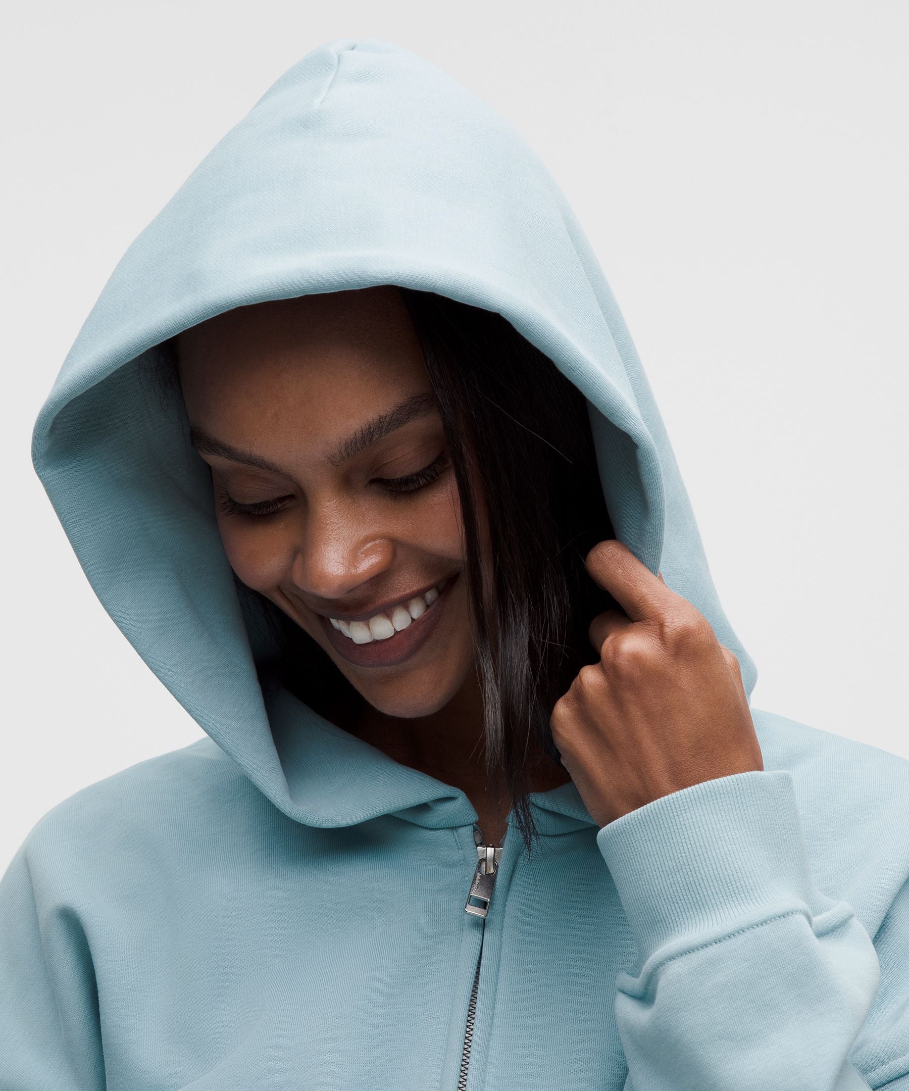 Lululemon French Terry Cropped Full-Zip Hoodie