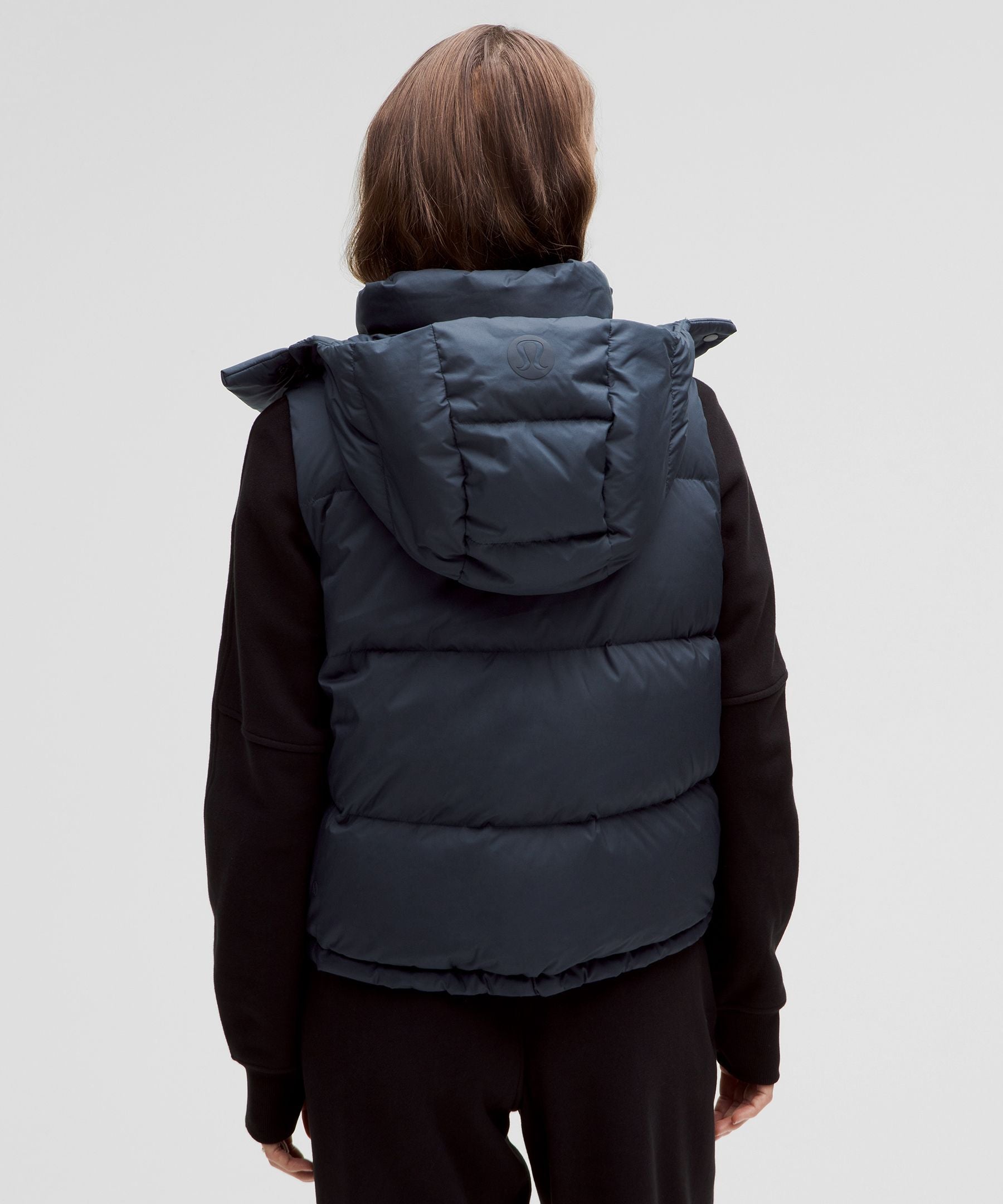 Lululemon Wunder Puff 600-Down-Fill Cropped Vest True Navy
