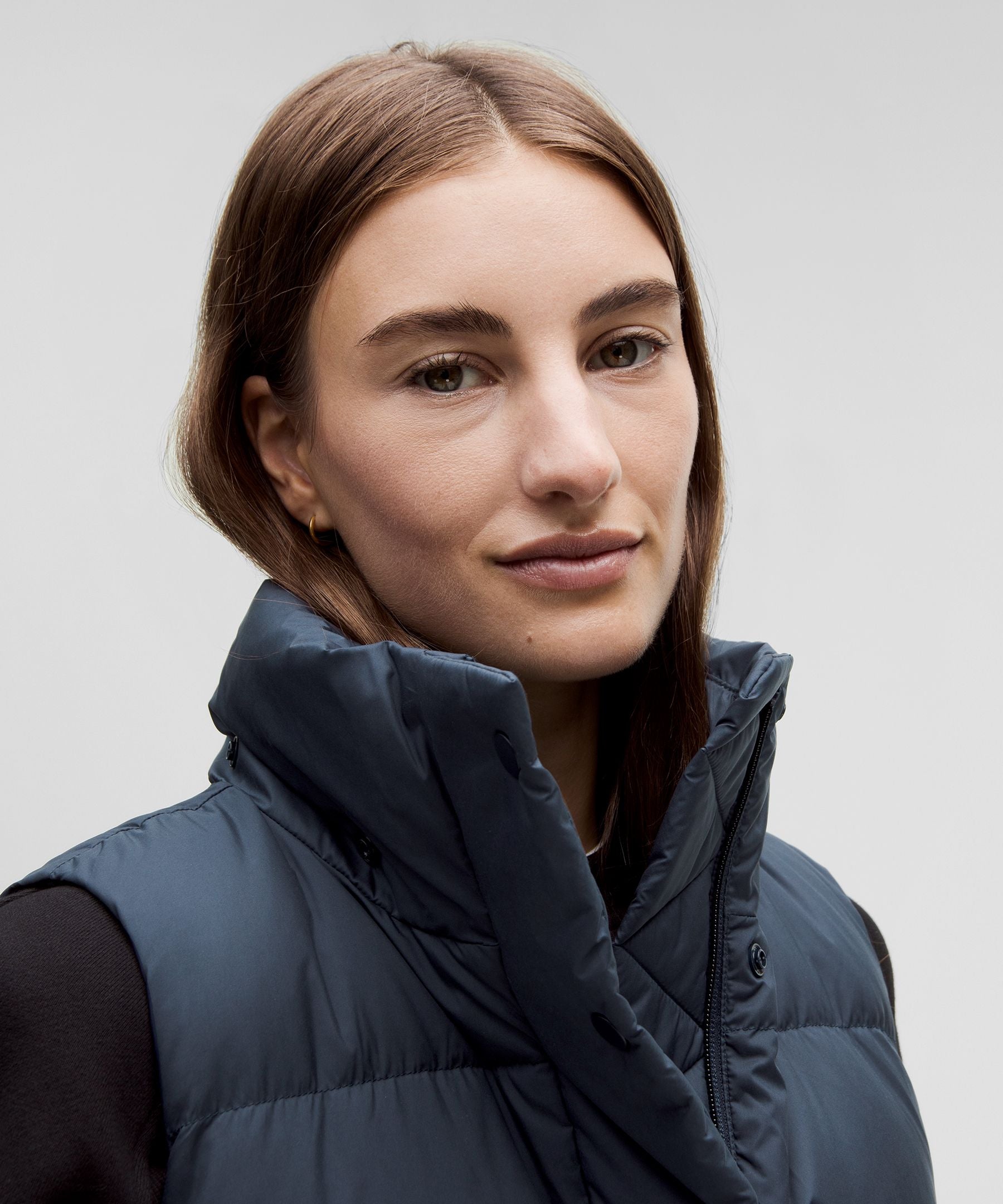 Lululemon Wunder Puff 600-Down-Fill Cropped Vest True Navy