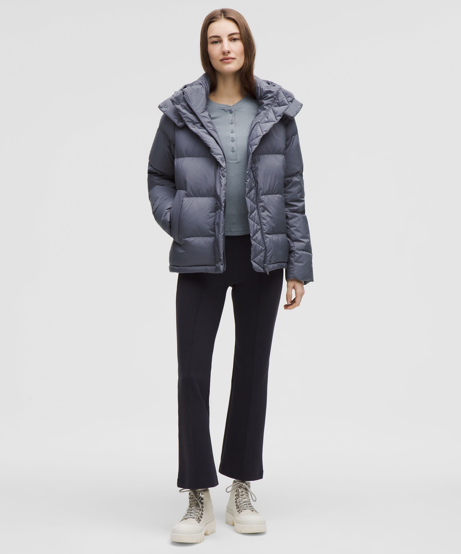 Lululemon Women's Wunder Puff 600-Down-Fill Jacket Solar Grey/Rhino Grey