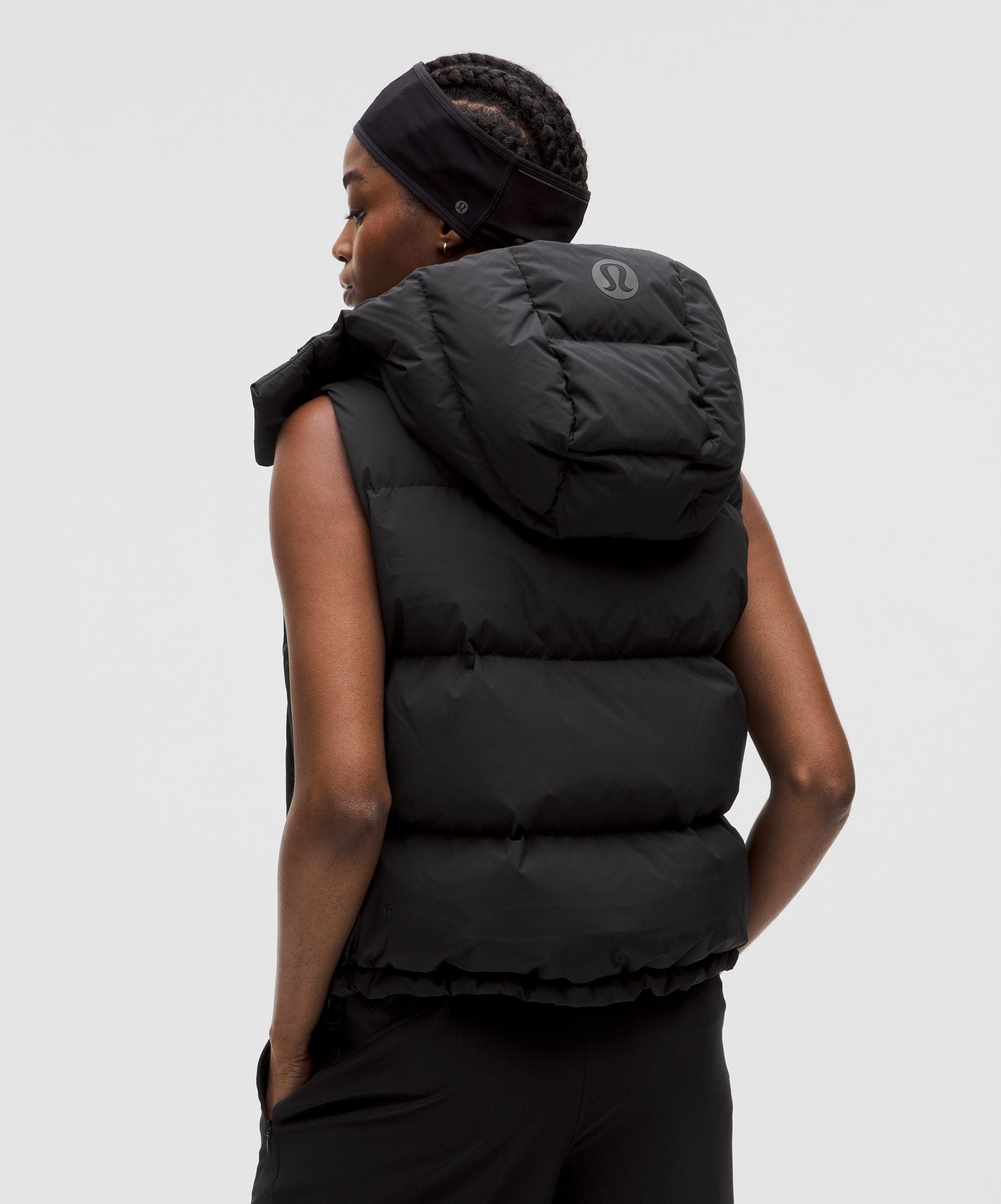 Lululemon Wunder Puff 600-Down-Fill Cropped Vest Black